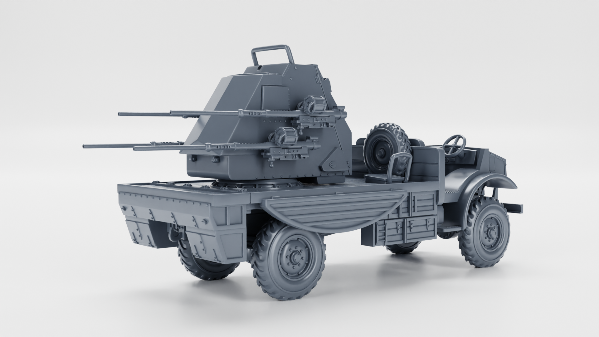 CMP F60L with Quad Polsten AA Guns - Canadian Fighting Vehicles - 28mm Scale - wargame3d