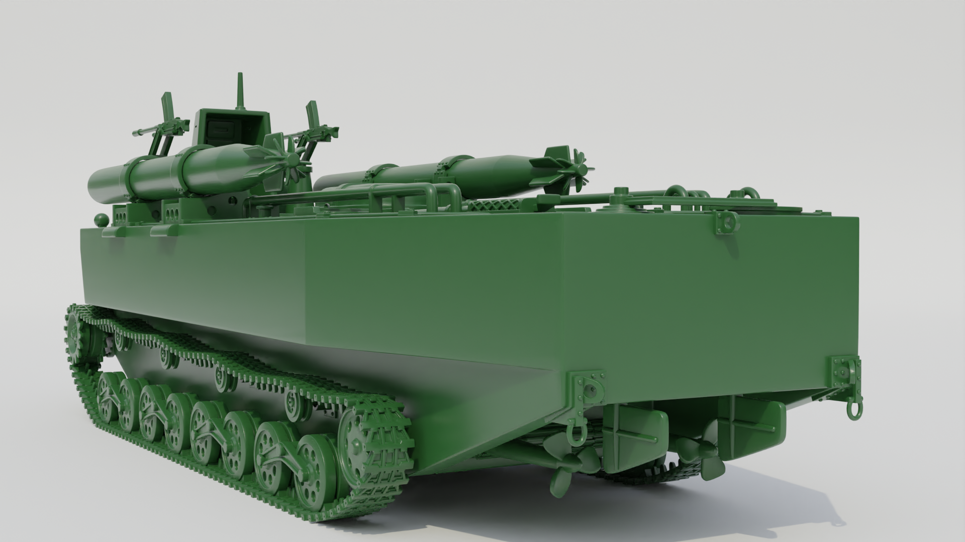 Type 4 Ka-Tsu Amphibious landing craft - Japanese Army - 28mm Scale - wargame3d