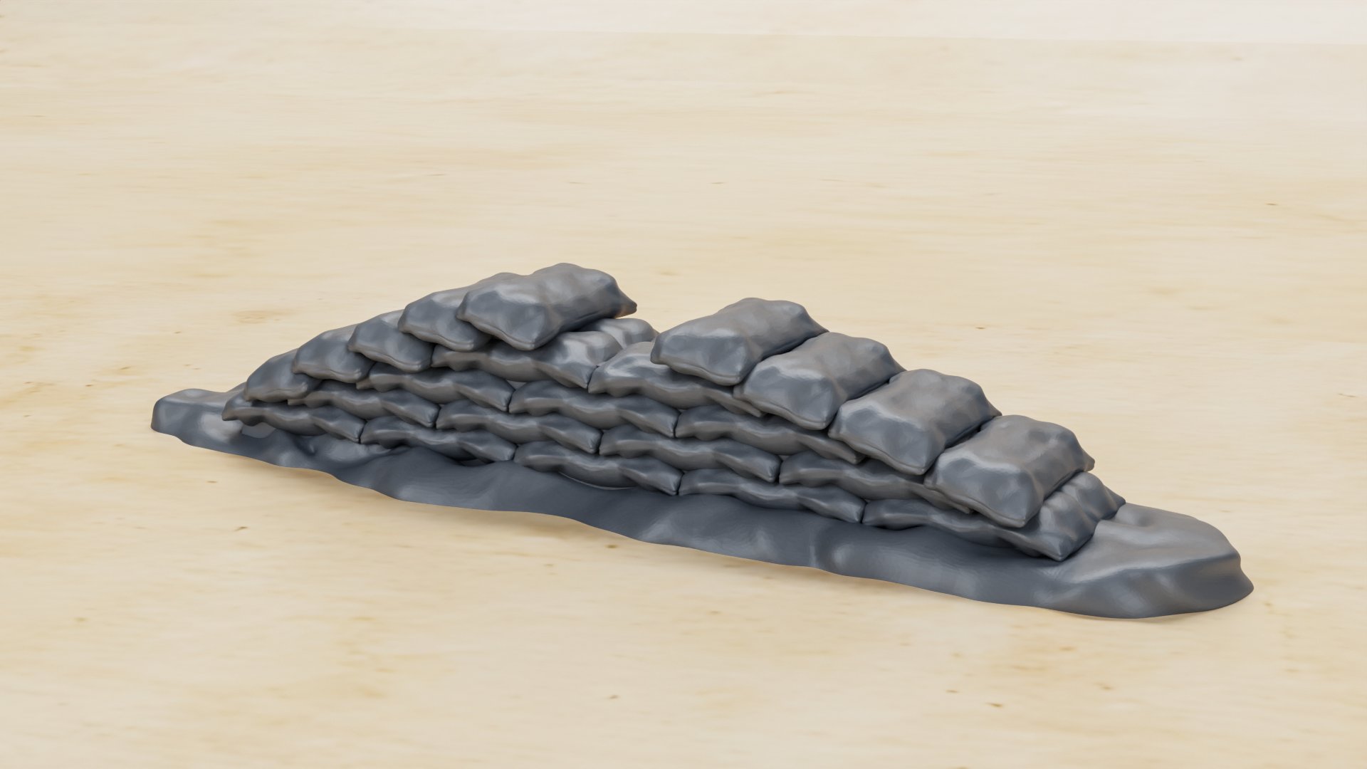 Barricade Part 1 - 9 Barricades- 28mm Scale - wargame3d