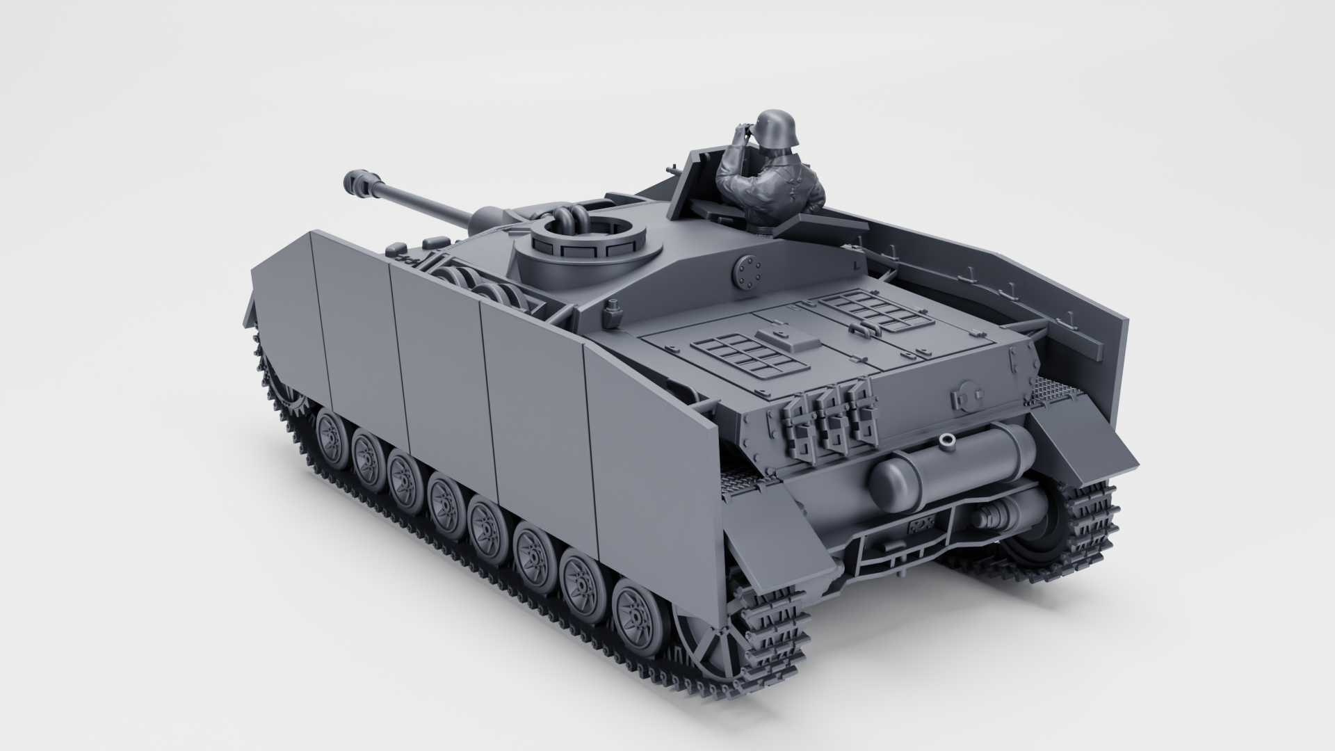 STUG IV (Sturmgeschütz IV) - German Sturmpanzer - WWII - German Army - wargame3d - 28mm Scale