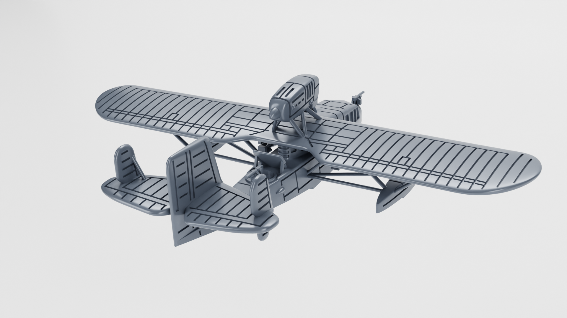 Loire 130 - French Aircraft of WWII - 1:200 Scale - Great for Table Top War Games and Dioramas - Resin - wargame3d