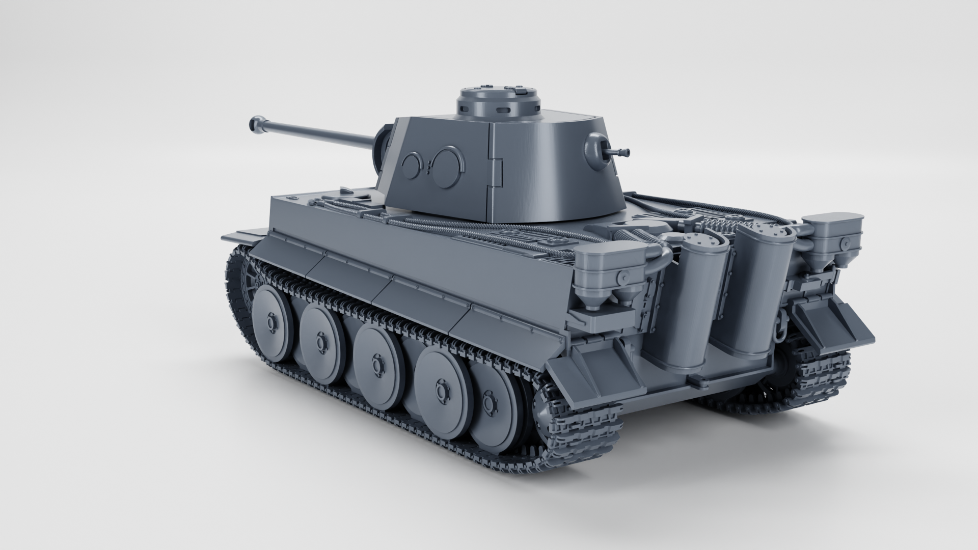 Tiger I - VK45.01(H2) with 7.5cm KwK L70 - WWII - German Army - wargame3d- 28mm Scale