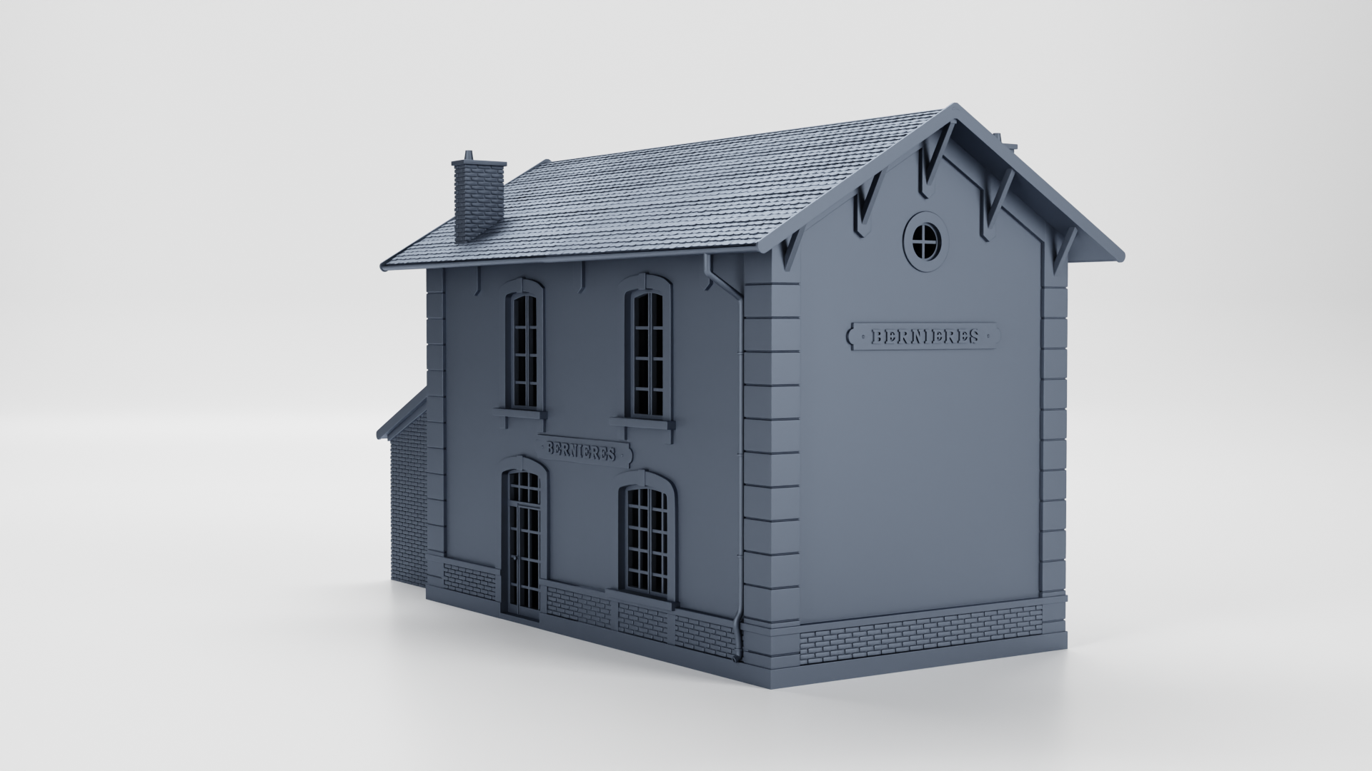 Bernieres Train Station (France) - Juno Beach - 28mm Scale - wargame3d