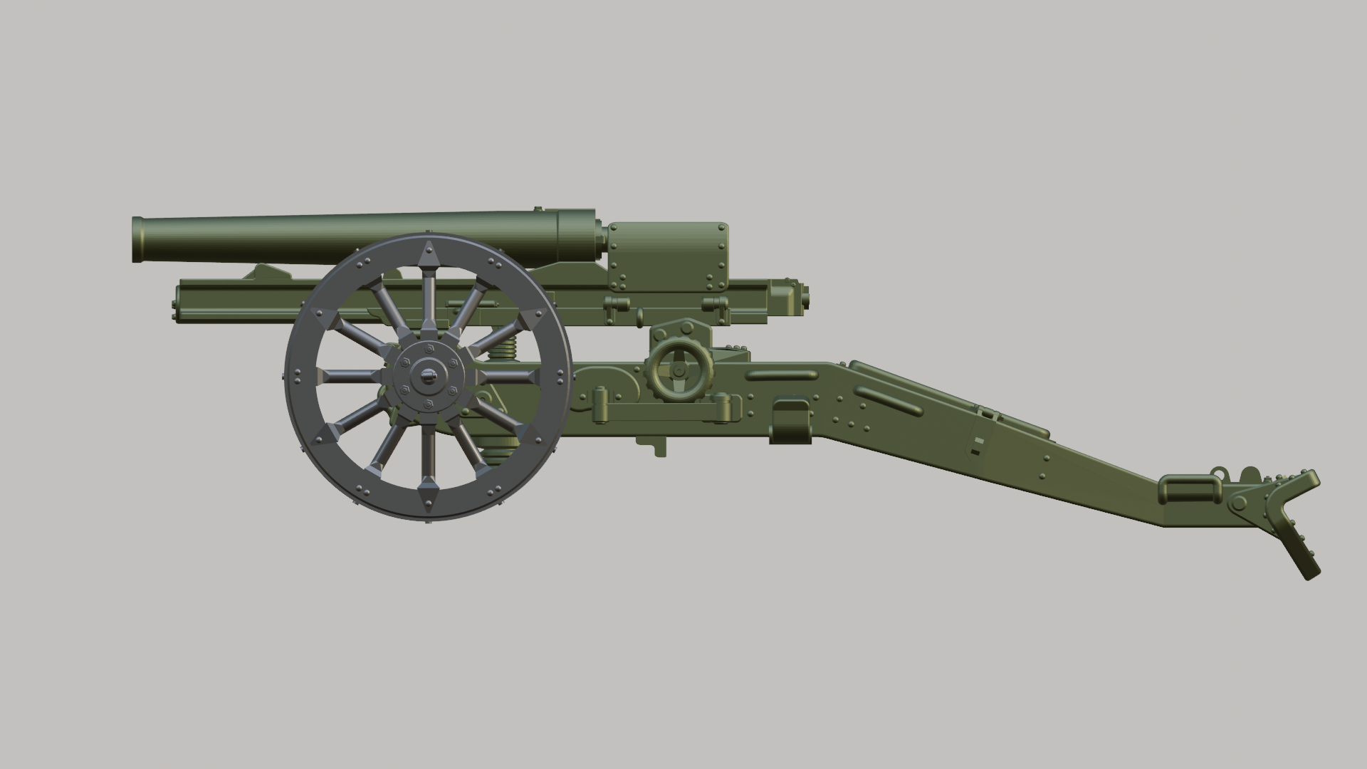 65mm L-17 Mountain Gun - Italian Army - 28mm Scale - wargame3d