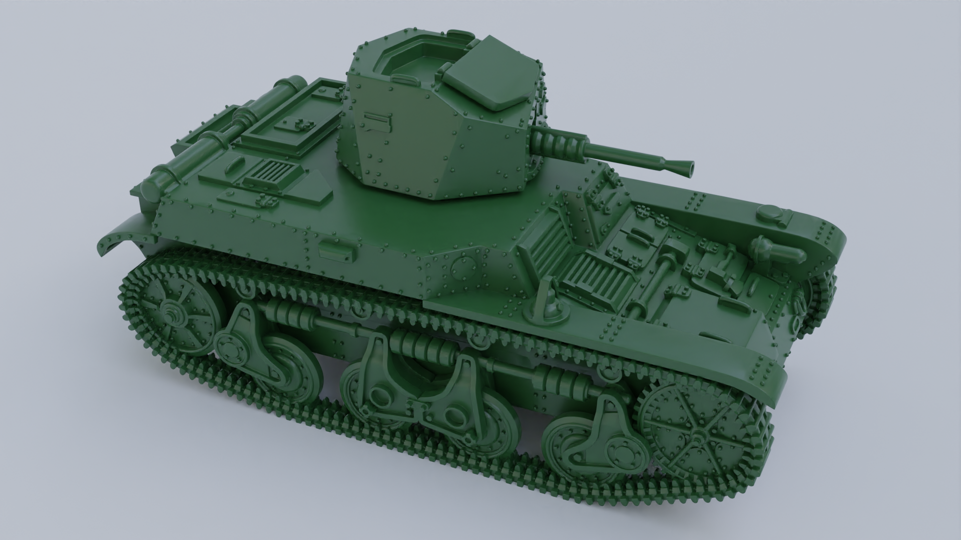 Light Tank Renault AMR-35 ZT-1 - French Army - 28mm Scale - wargame3d