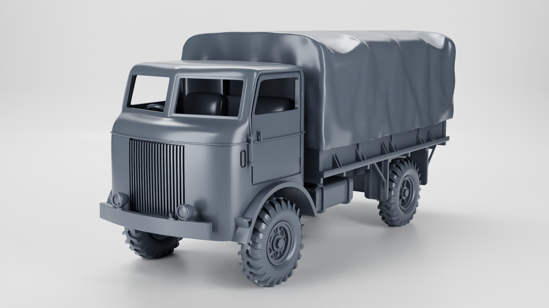 FWD Model SU-COE (6x6)(US) - HEAVY TRANSPORTERS+TRAILERS of WW2 - US Army - 28mm Scale - Tank - Miniature - wargame3d