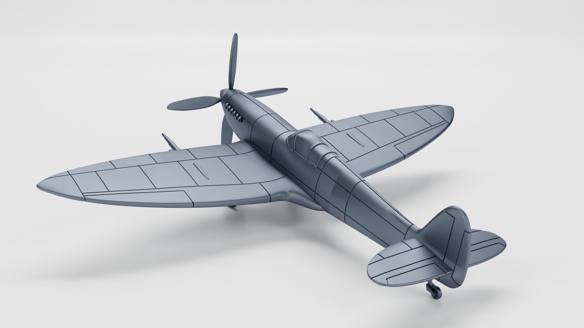 Spitfire Mk.IX - Juno Beach - UK Army - 28mm Scale - wargame3d