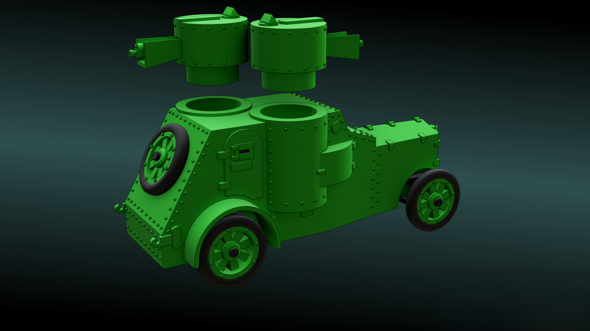 Izhorski FIAT - WWI - Russian Army - wargame3d- 28mm Scale