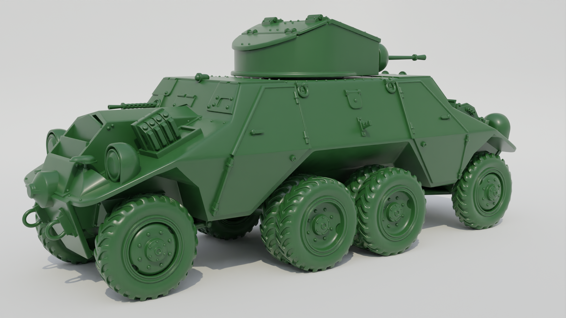 Steyr ADGZ Armoured Car - German Army - 28mm Scale - wargame3d