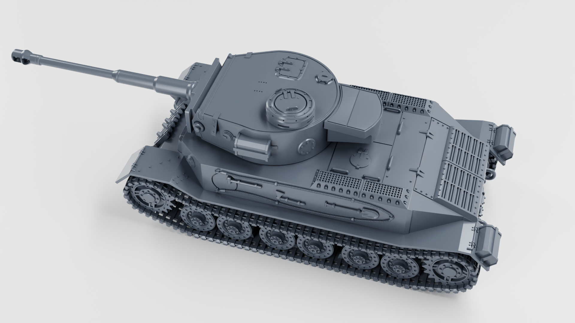 Tiger I - Porsche Tiger - VK 45.01(P) - WWII - German Army - wargame3d- 28mm Scale