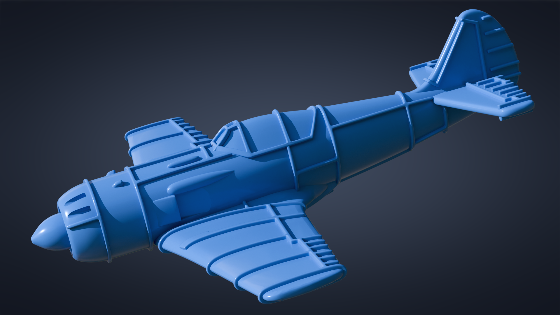 Lavochkin La-9 - Korean War - 1/200 Scale - wargame3d