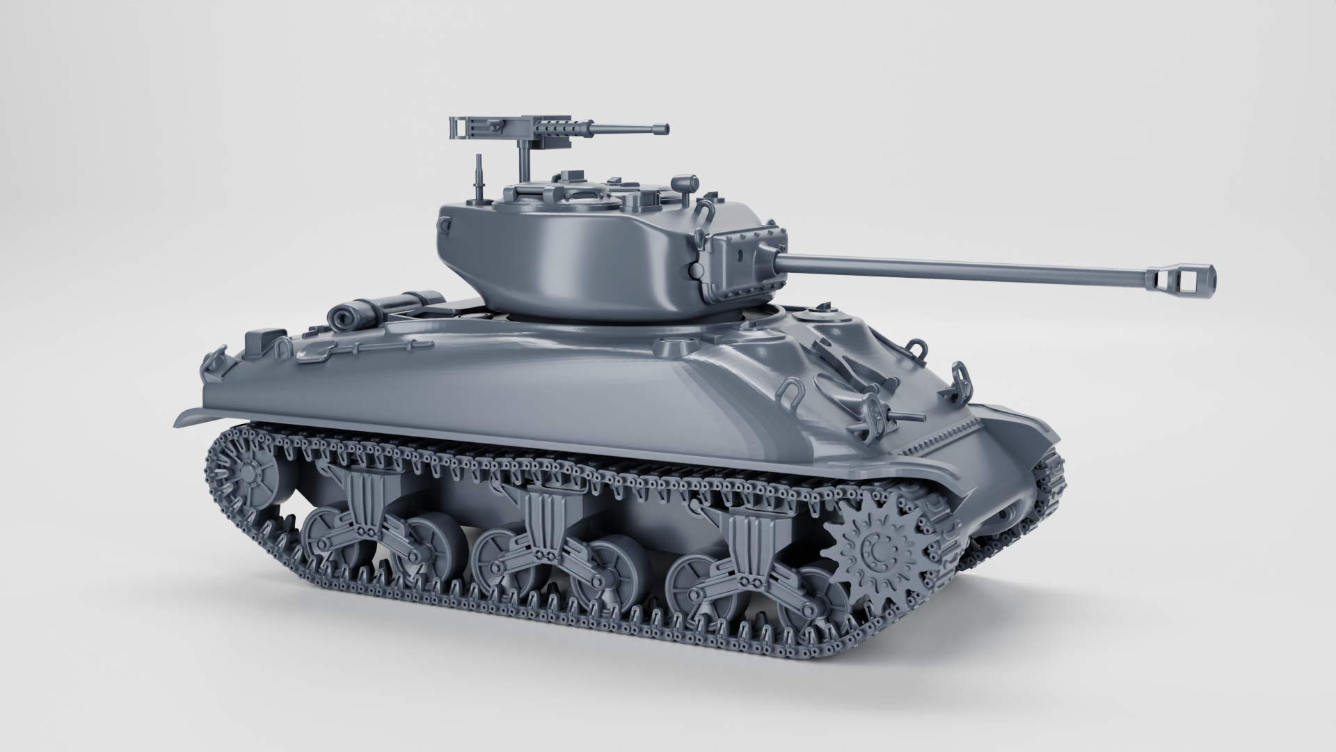 Sherman Firefly VC with QF 17-pounder (US, WW2) - US Army - 28mm Scale - Tank - Miniature - wargame3d