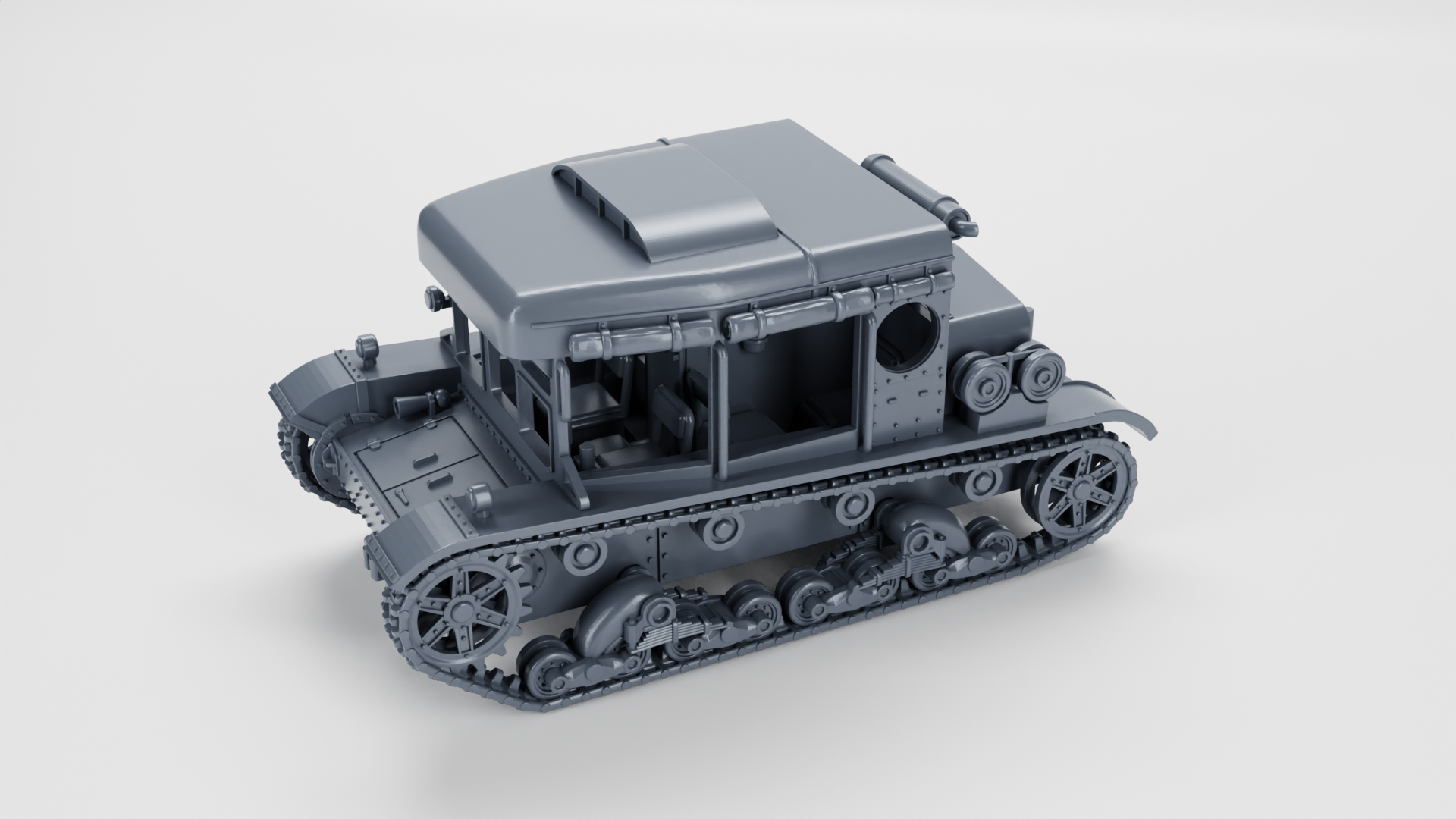 C7P Artillery Tractor - Polish Army - 28mm Scale - wargame3d