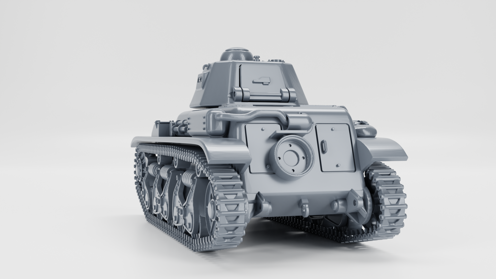 Light Tank Renault R35 - French Army - 28mm Scale - wargame3d