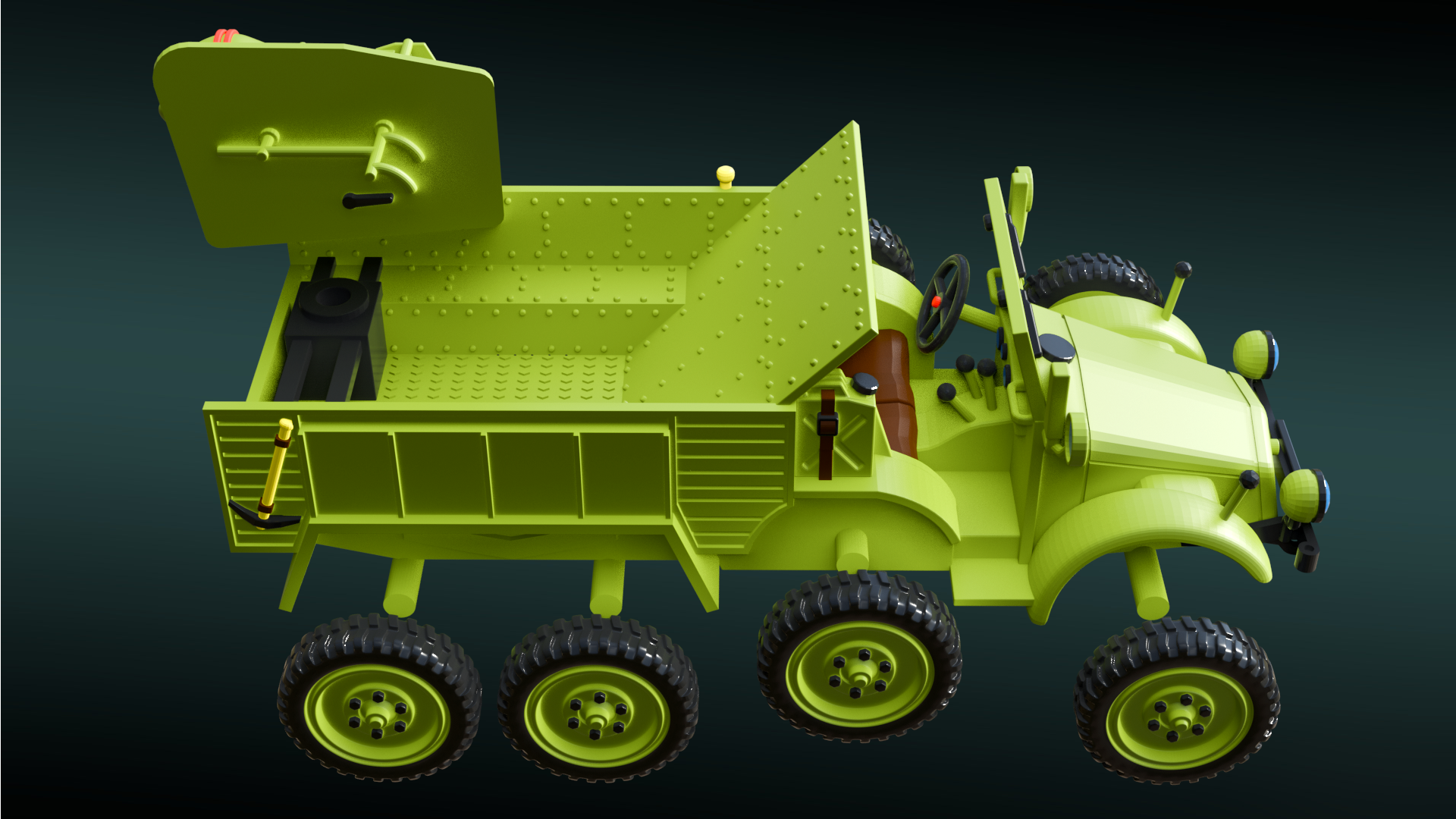 Krupp Protze 44M_Buzogányvető - Hungarian Army - 28mm Scale - wargame3d