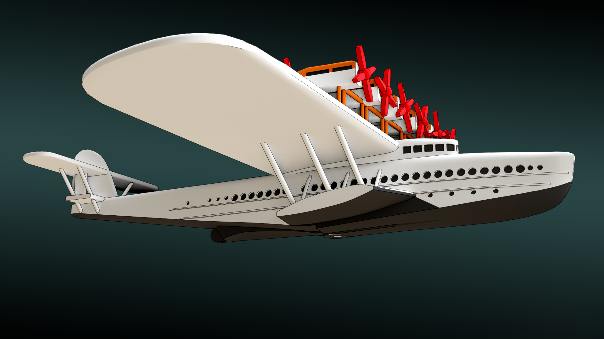 Dornier Do X - Commercial Transcontinental Planes - 1/200 Scale - wargame3d