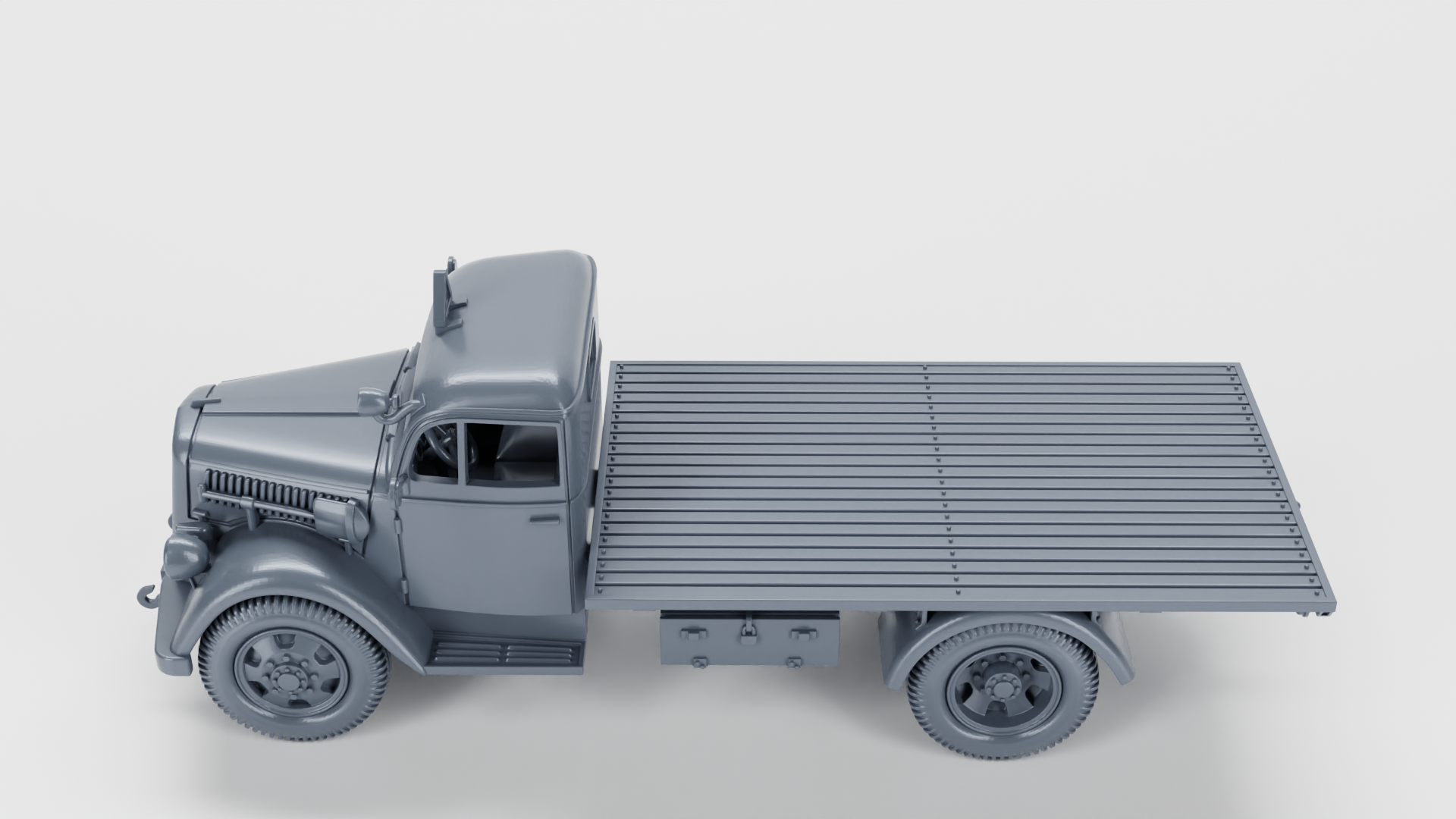 Opel Blitz 3 Tons S, model 1936 (standard+flatbed) + Panzernest - Germany - wargame3d - 28mm Scale