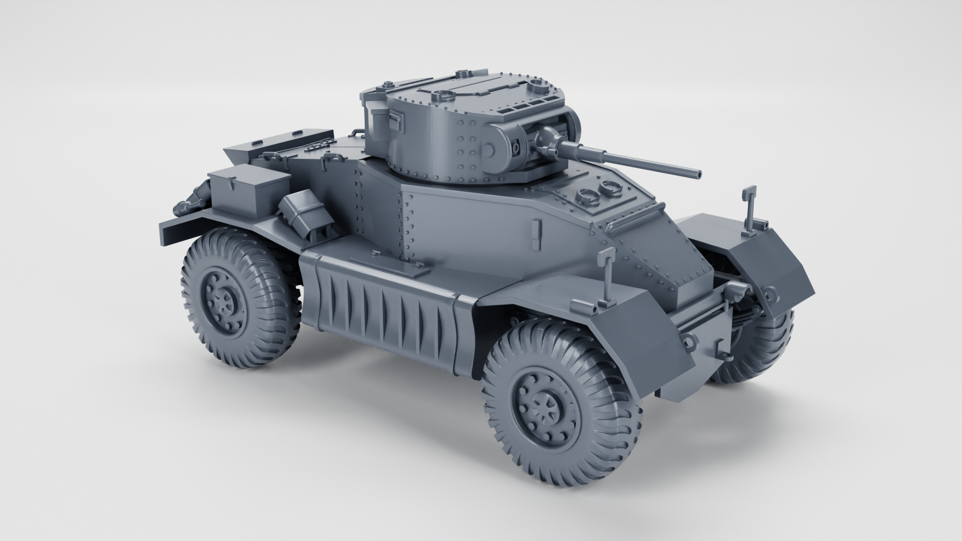 AEC Armoured Car Mk.I - UK Army - 28mm Scale - wargame3d