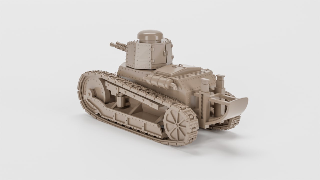 FIAT 3000 - Italian Army - 28mm Scale - wargame3d