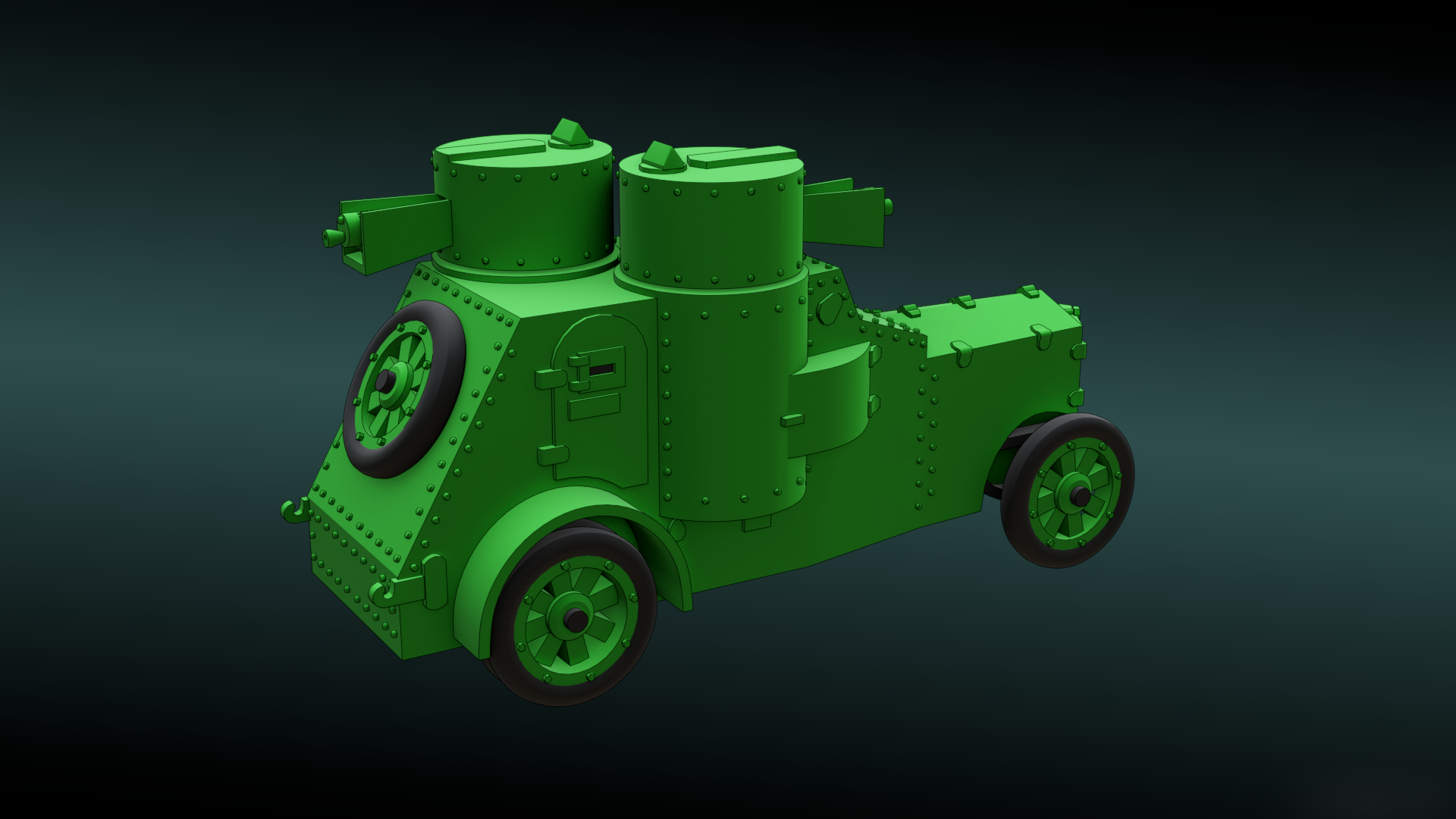 Izhorski FIAT - WWI - Russian Army - wargame3d- 28mm Scale