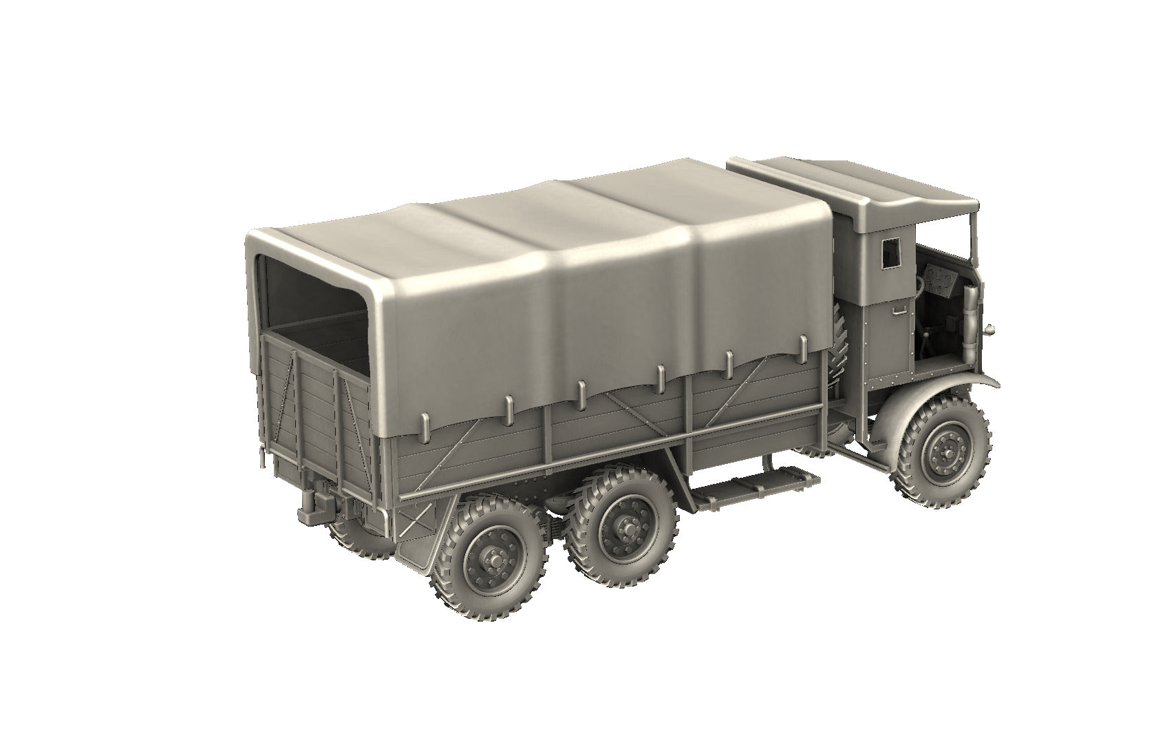 Leyland Retriever truck (6x4)(UK) - Heavy Transporters - UK Army - 28mm Scale - wargame3d