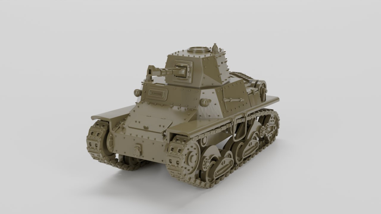 Carro Armato L6-40 Lanciafiamme - Italian Army - 28mm Scale - wargame3d