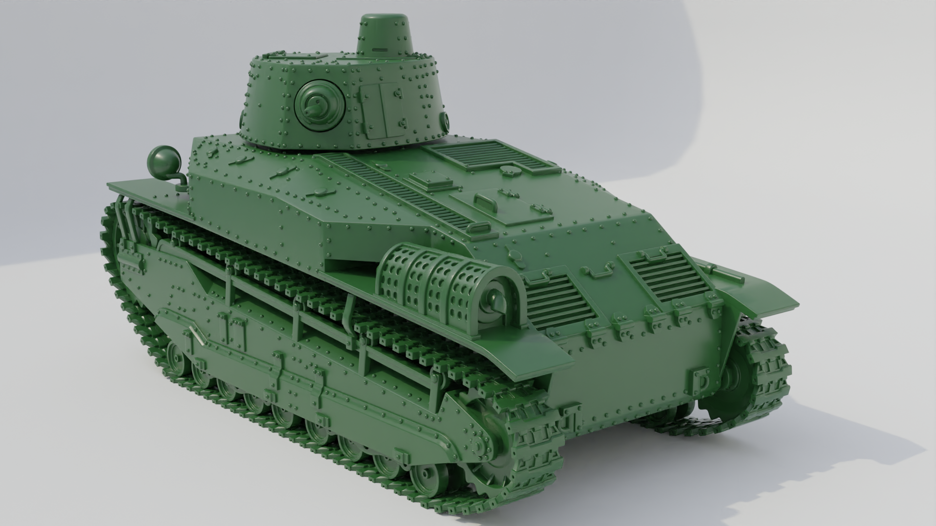 Medium Tank Type 89 I-Go Type A - Japanese Army - 28mm Scale - wargame3d