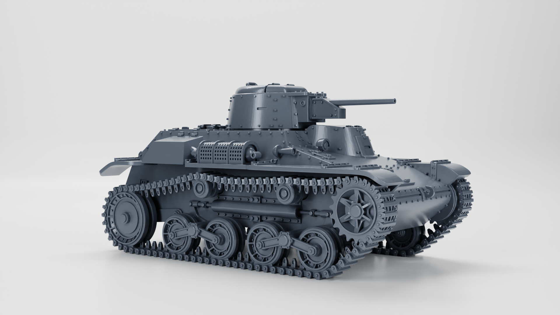 Type 97 Te-Ke Tankette - Japanese Army - 28mm Scale - wargame3d