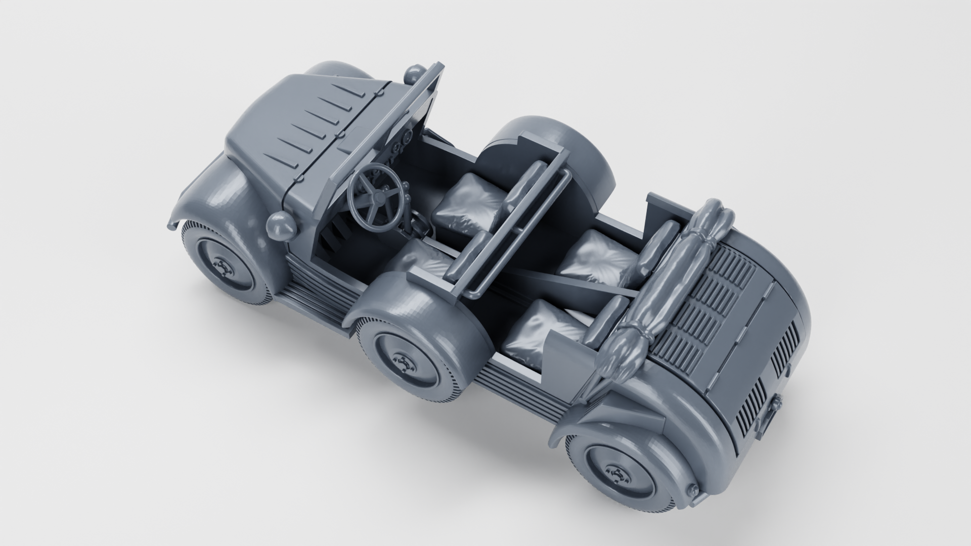 Gelandewagen Tempo G 1200 - Germany - wargame3d - 28mm Scale