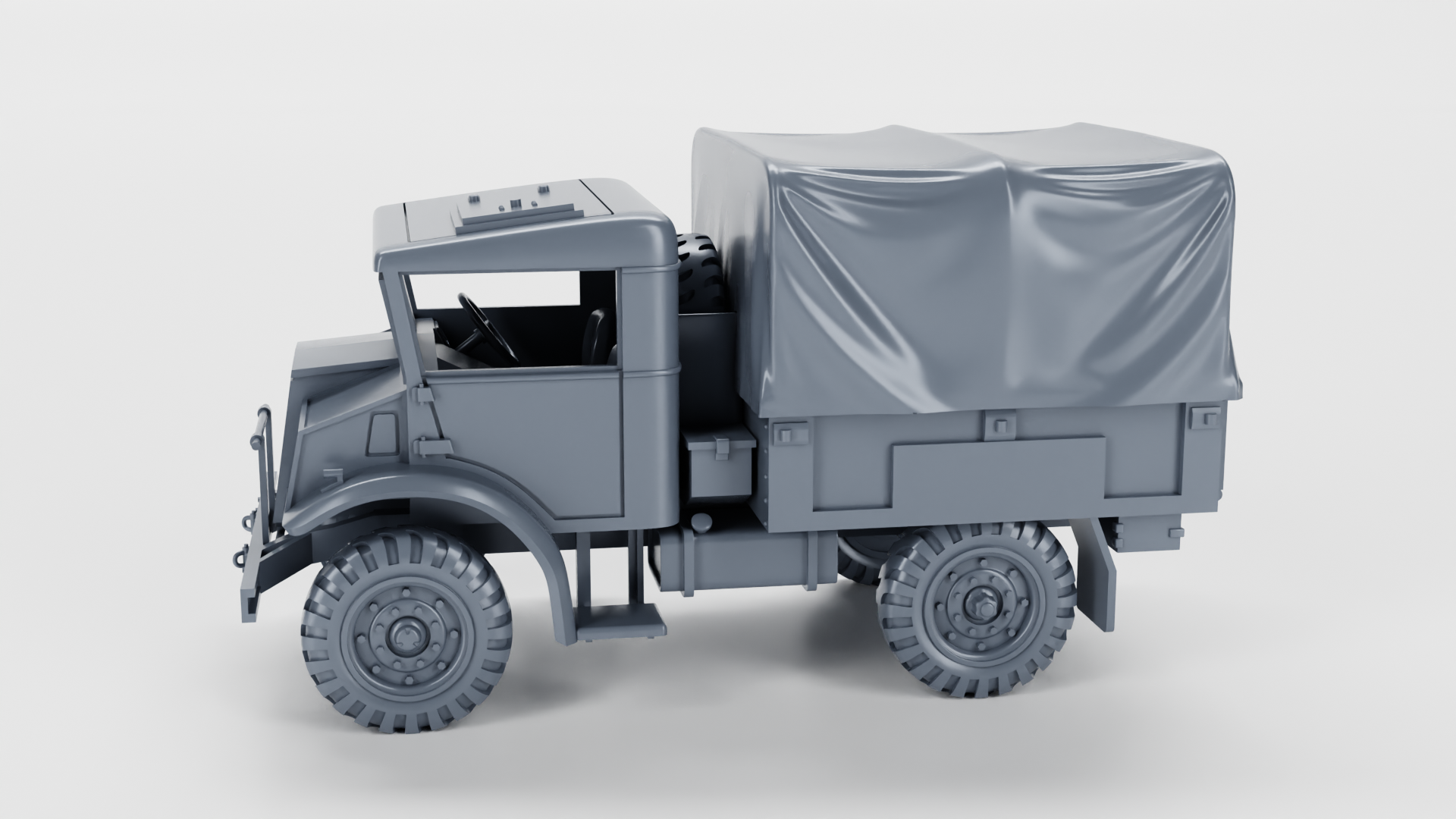 CMP C15A Light Truck (4x4, 15 CWT) - Canadian Fighting Vehicles - 28mm Scale - wargame3d