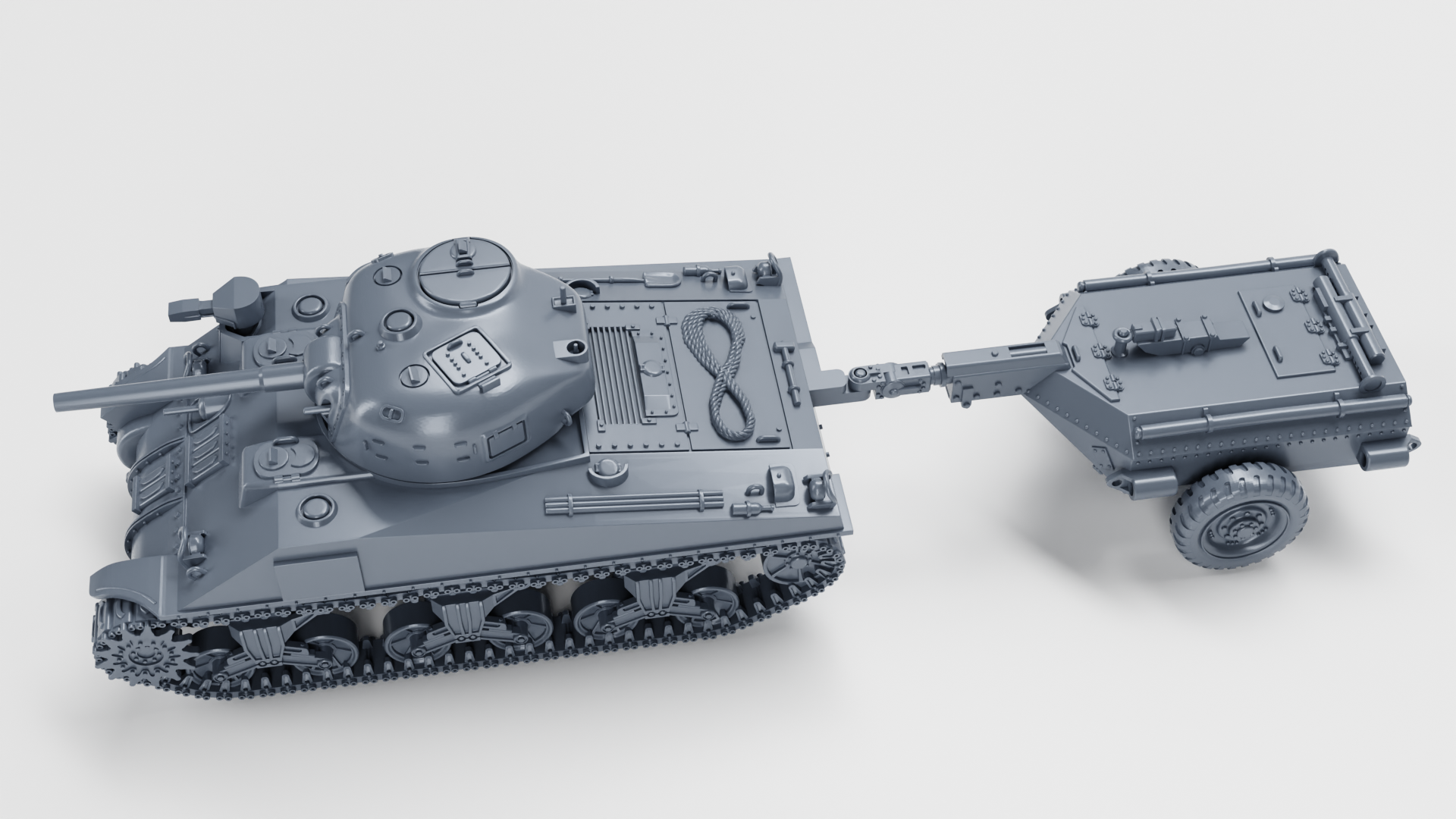 M36 Gun Motor Carriage (Jackson) - US Army - 28mm Scale - Tank - Miniature - wargame3d