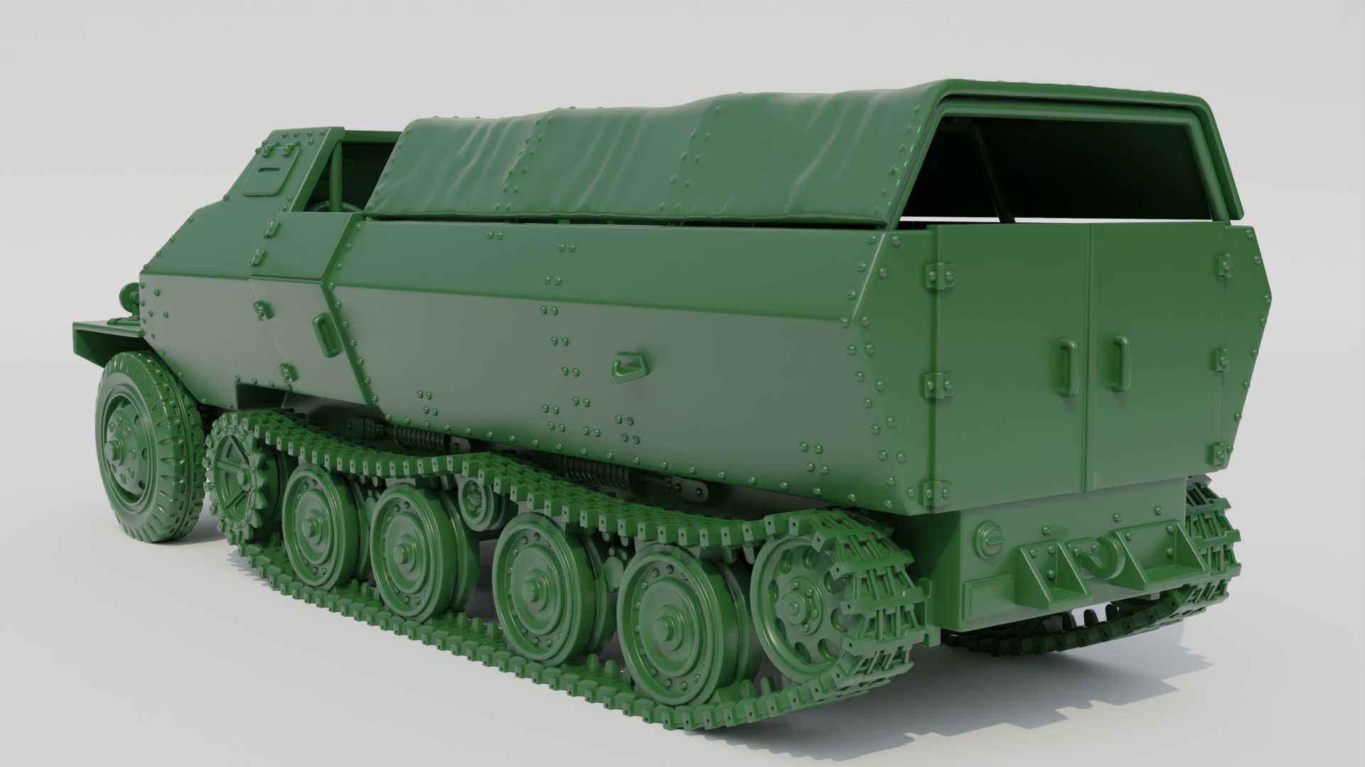 Type 1 Ho-Ha Half-track - Japanese Army - 28mm Scale - wargame3d