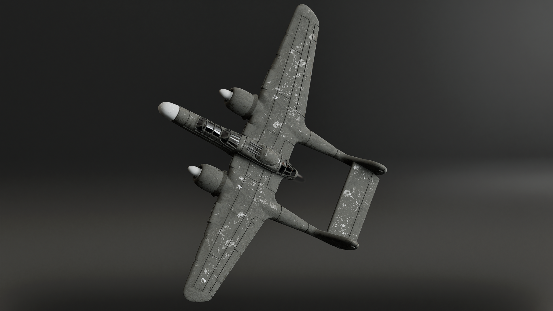 Northrop P-61 Black Widow - Battle Planes of WWII - 1/200 Scale - wargame3d