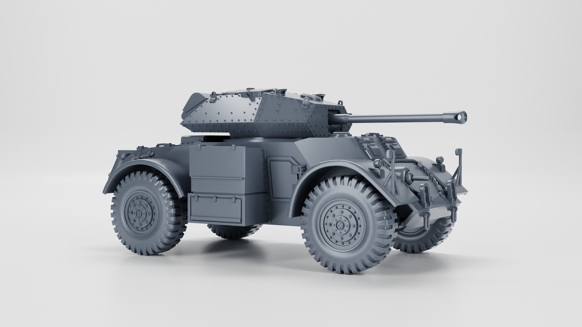 T17E1 Staghound Mk.III - UK Army - 28mm Scale - wargame3d