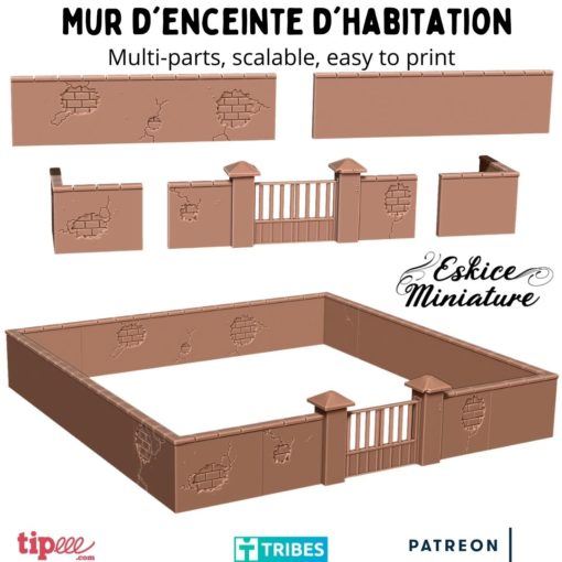 Enclosure Walls - Other Nations - Scenery - 28mm - Eskice Miniature