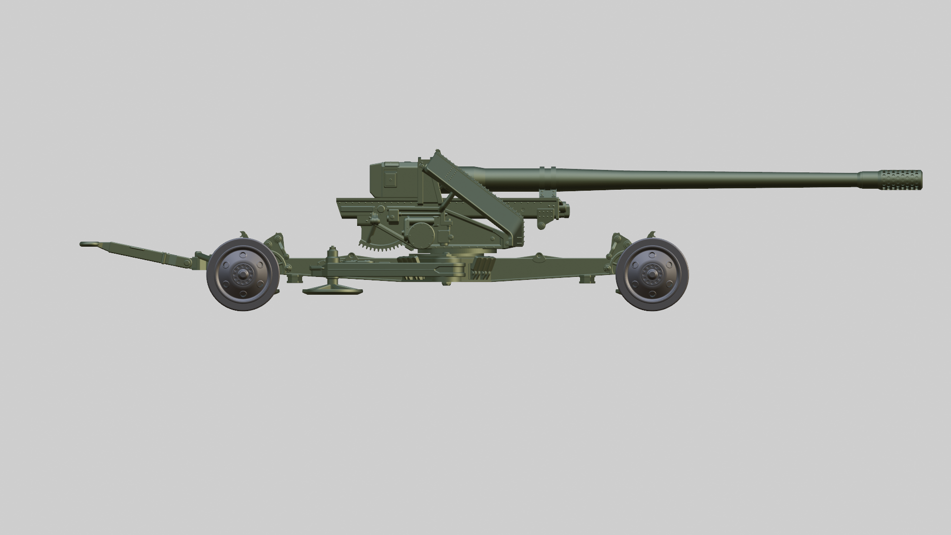 Pak 44 128mm Anti-Tank Gun - German Army - wargame3d- 28mm Scale