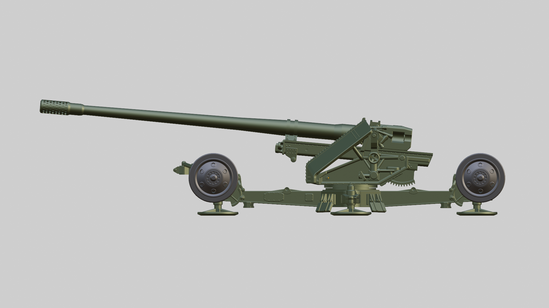 Pak 44 128mm Anti-Tank Gun - German Army - wargame3d- 28mm Scale