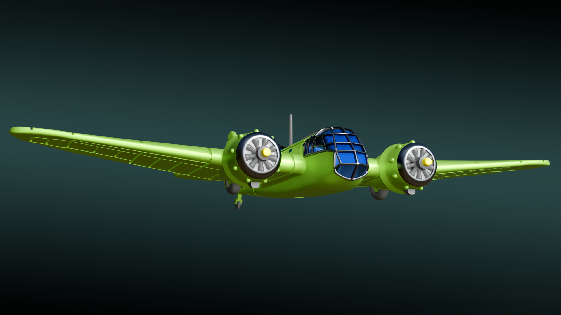 Bristol Blenheim Mk.I or IF - Battle Planes of WWII - 1/200 Scale - wargame3d