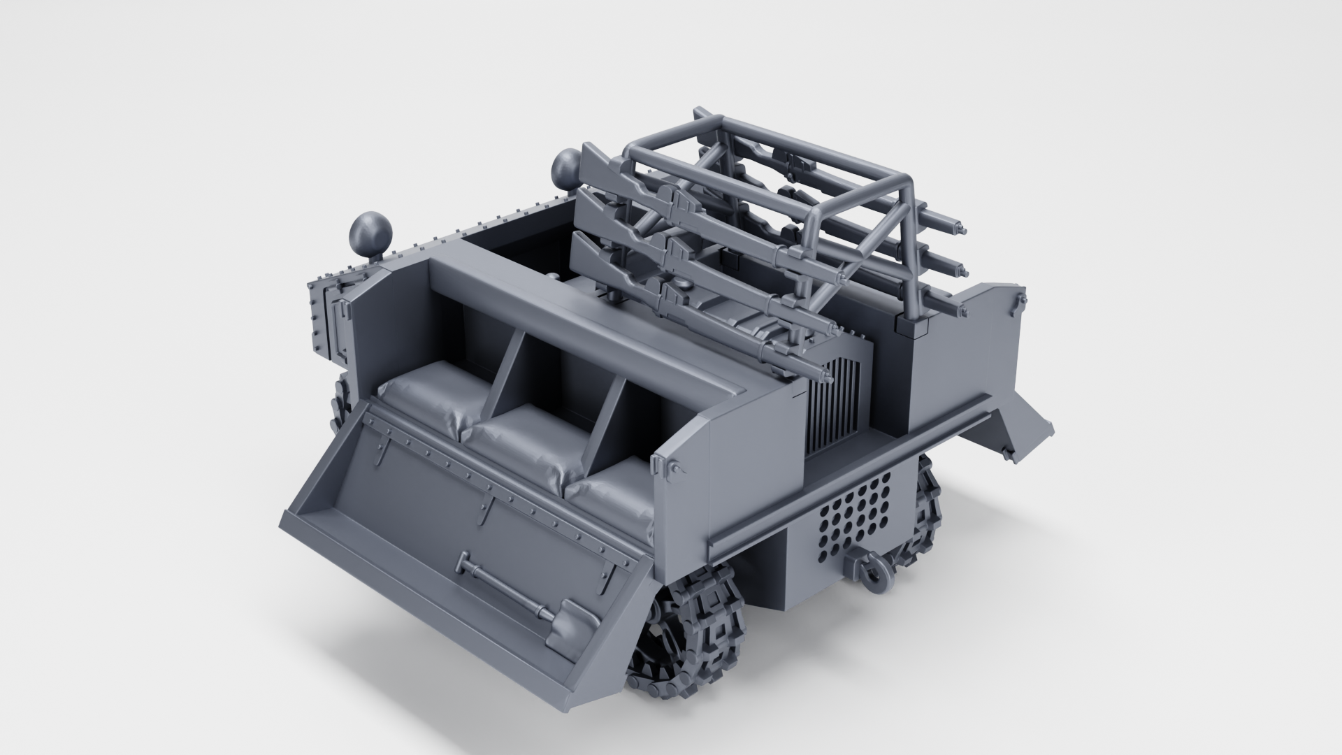 Vickers Utility Tractor VLC (Dutch version) - Fighting Vehicles of the East Indies Armies - UK Army - 28mm Scale - wargame3d