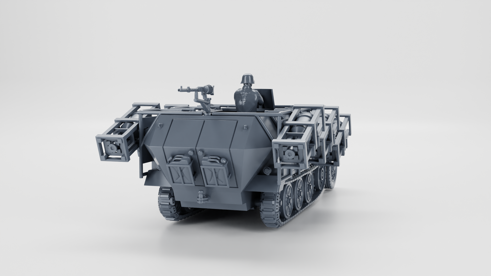 Sd.Kfz.251.1 II Ausf.B - Stuka Zu Fuss - German Army - 28mm Scale - wargame3d