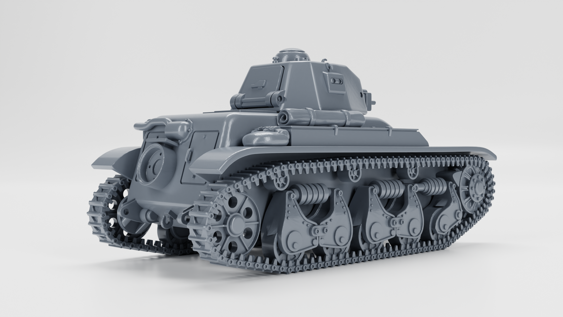 Light Tank Renault R35 - French Army - 28mm Scale - wargame3d