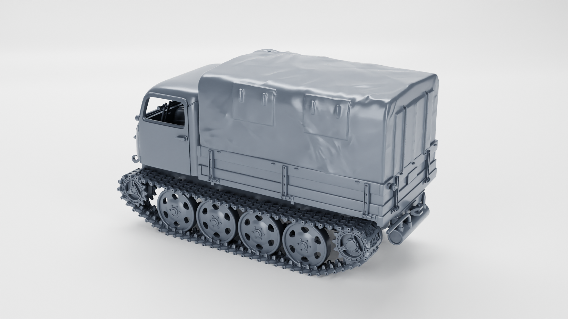 Raupenschlepper Ost (RSO) - WWII - German Army - wargame3d - 28mm Scale