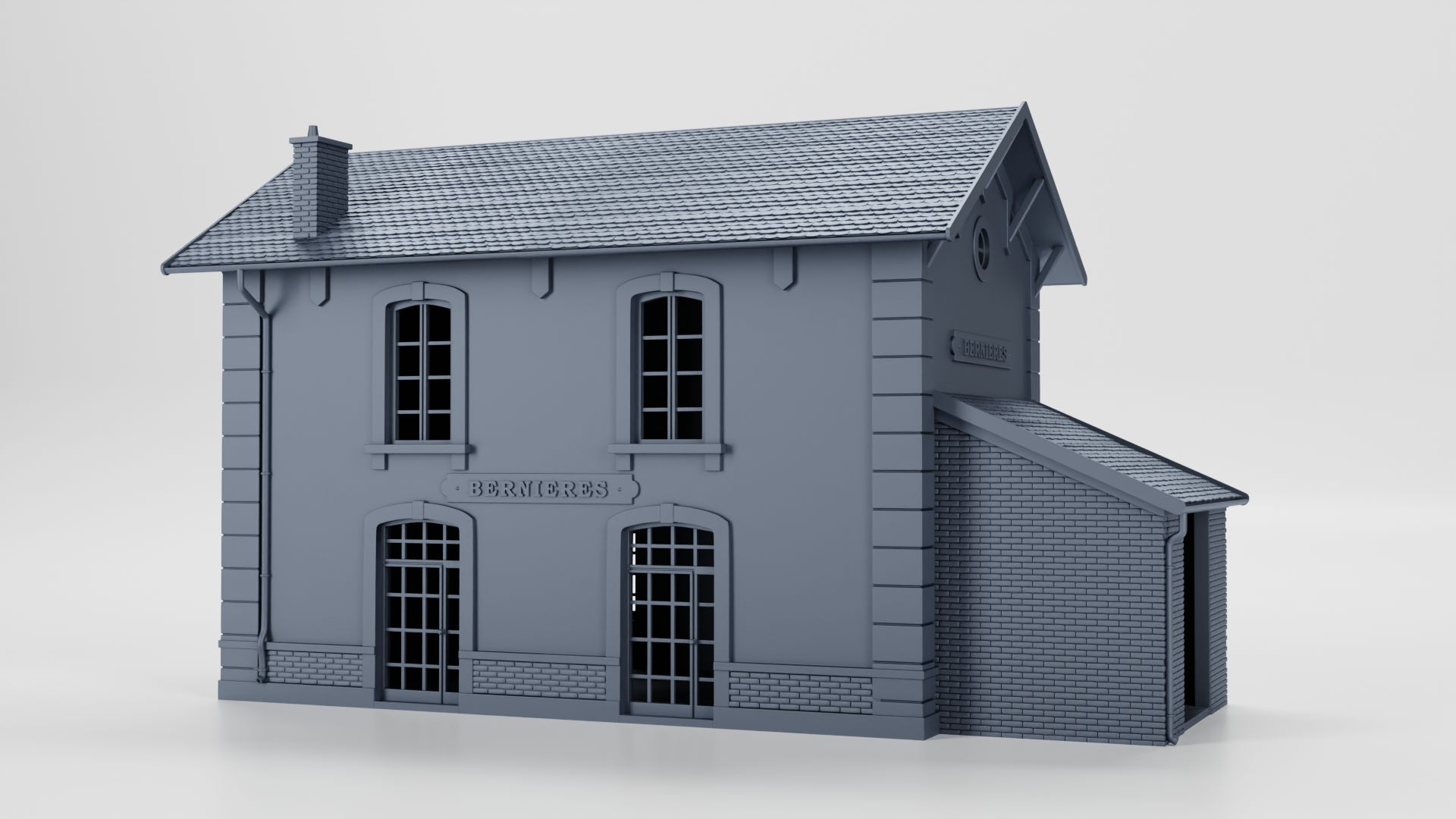 Bernieres Train Station (France) - Juno Beach - 28mm Scale - wargame3d