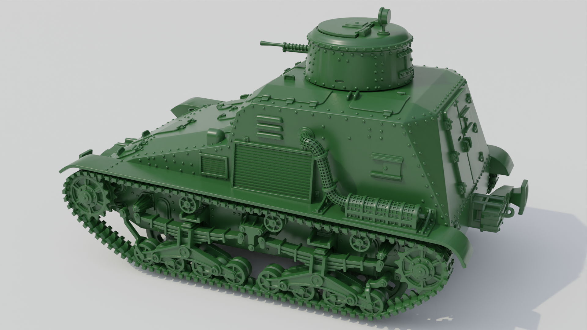 Type 95 So-Ki Armored Railroad Tankette - Japanese Army - 28mm Scale - wargame3d