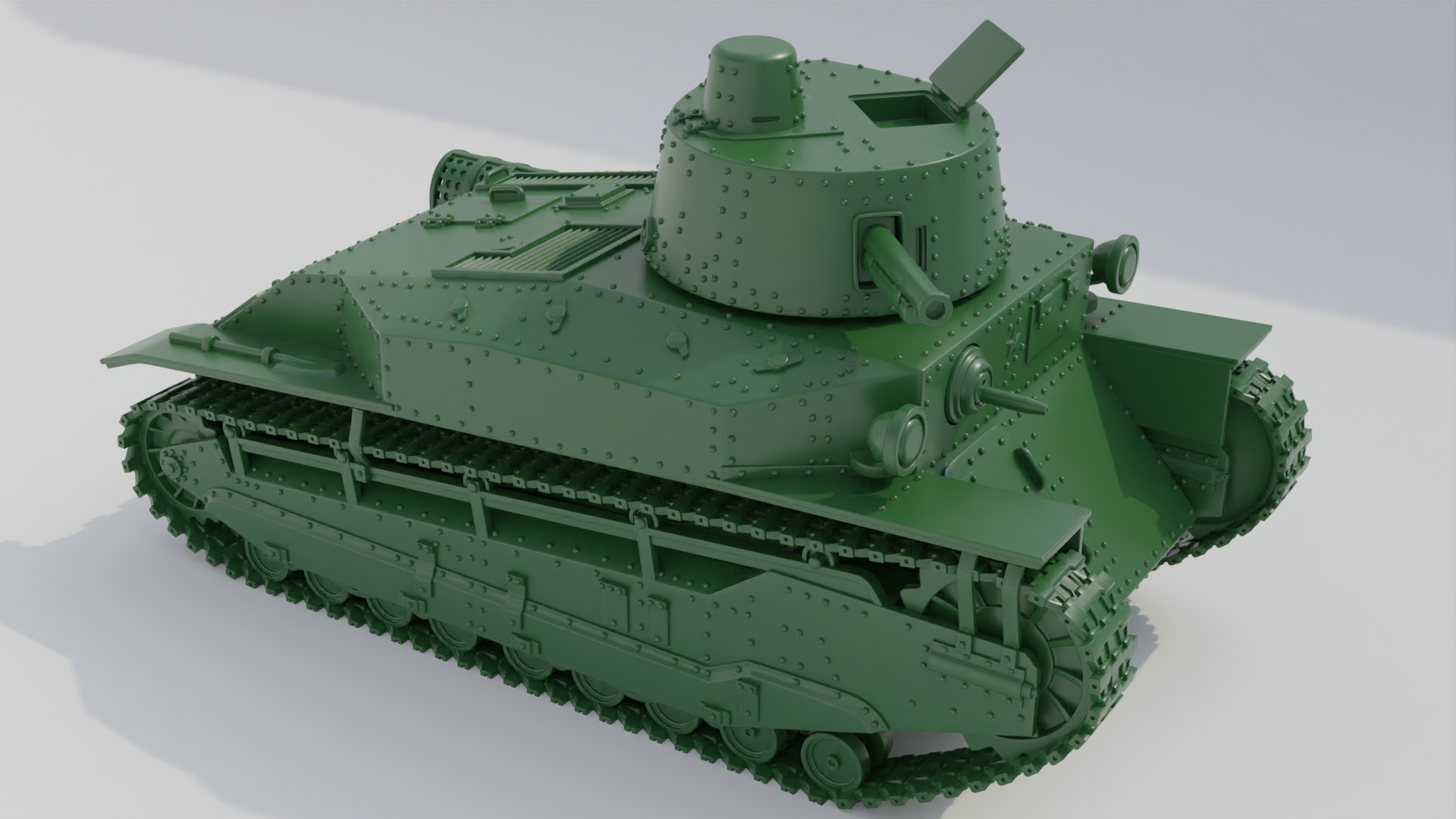 Medium Tank Type 89 I-Go Type A - Japanese Army - 28mm Scale - wargame3d