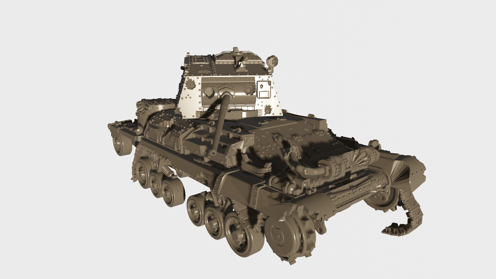 Destroyed Cruiser tank A9 - 28mm Scale - wargame3d