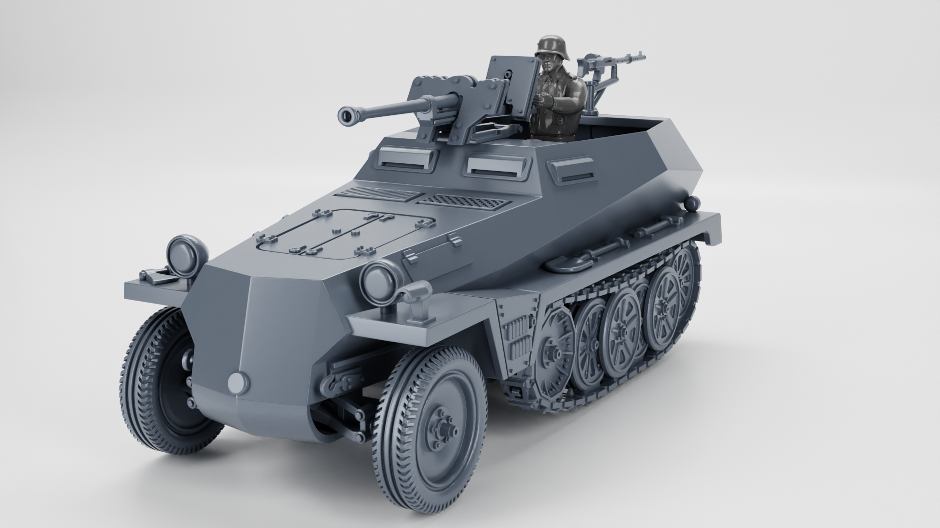 Sd.Kfz.250.11 Schwerer Panzerbüchse 41 - German Army - 28mm Scale - wargame3d