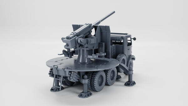 Breda 52 with 90-53 Self-Propelled Gun Truck - Italian Army - 28mm Scale - Bolt Action - wargame3d