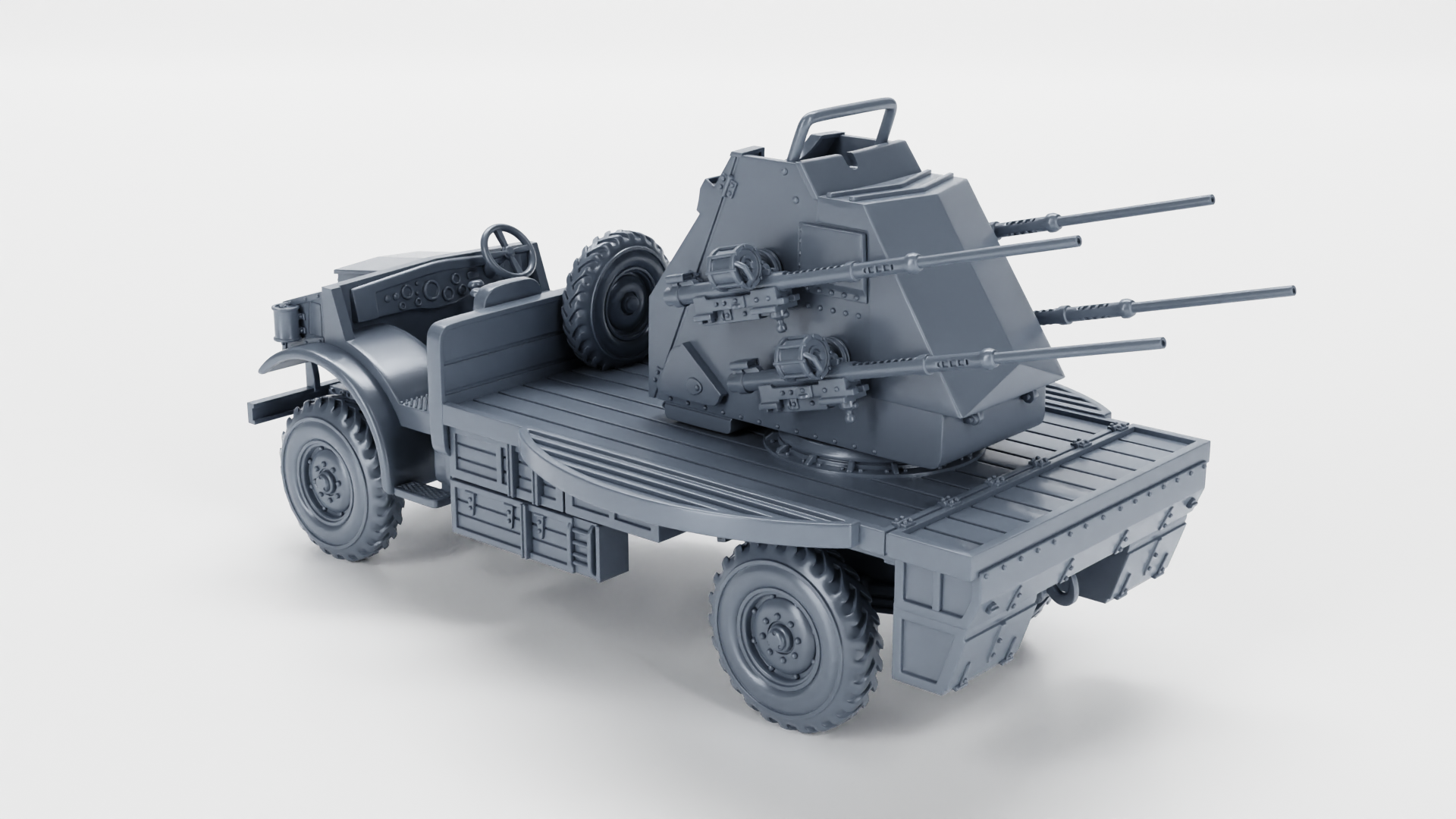 CMP F60L with Quad Polsten AA Guns - Canadian Fighting Vehicles - 28mm Scale - wargame3d