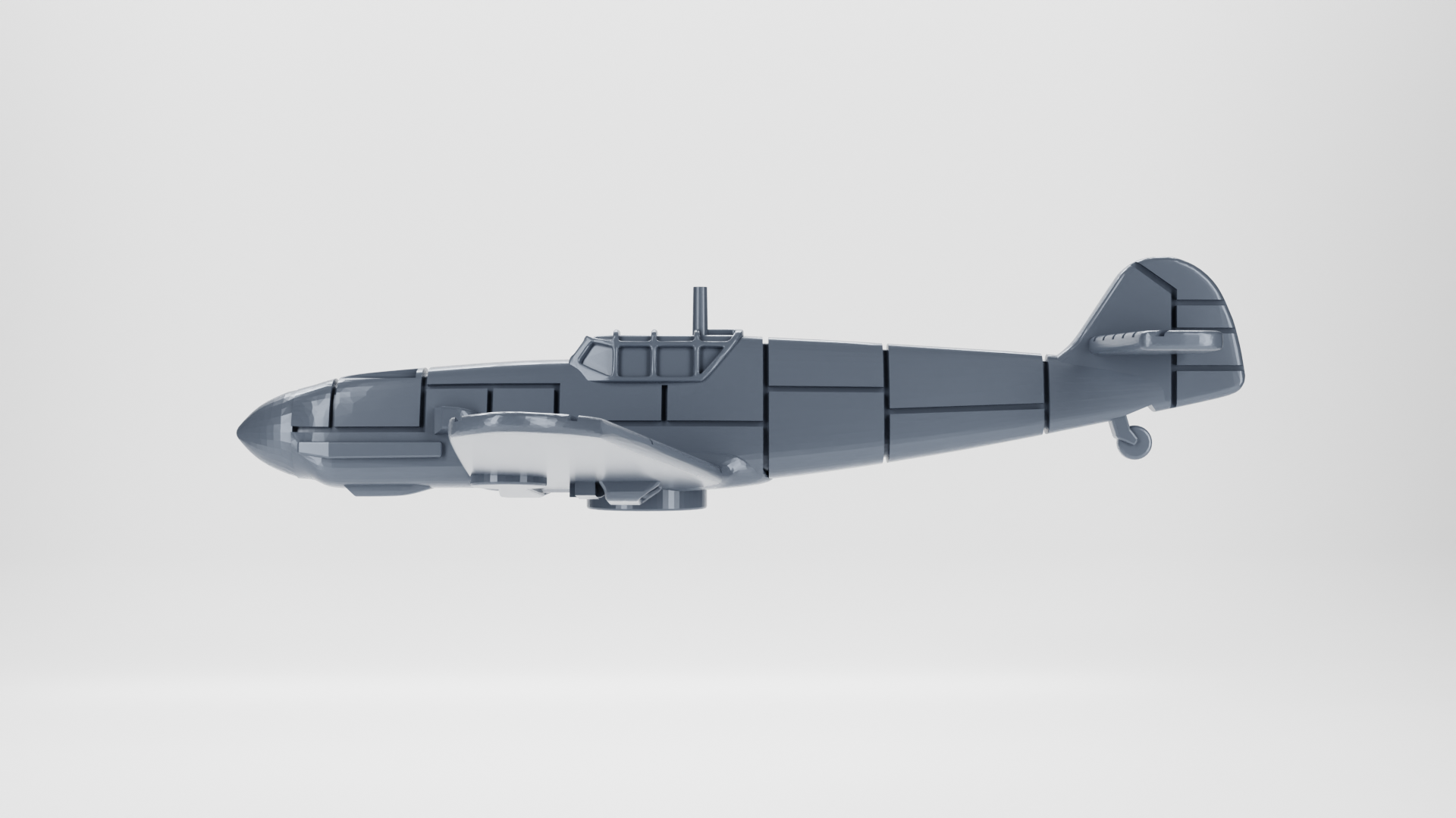 Messerschmitt BF-109 F4 - WWII Battle Planes - 1/200 Scale - wargame3d